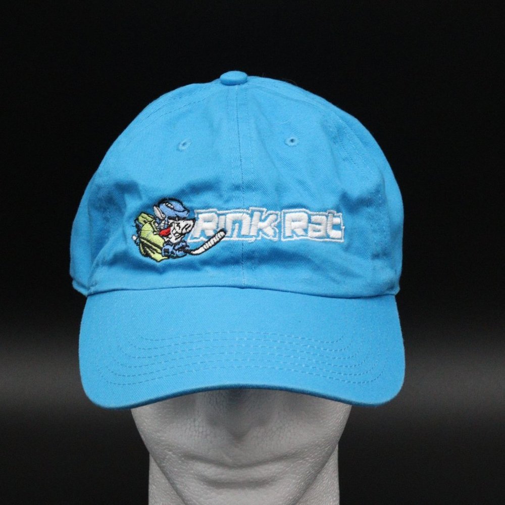 Rink Rat Hockey Hat Blue Adjustable Hat Hockey Wear Newhatten One Size Cap